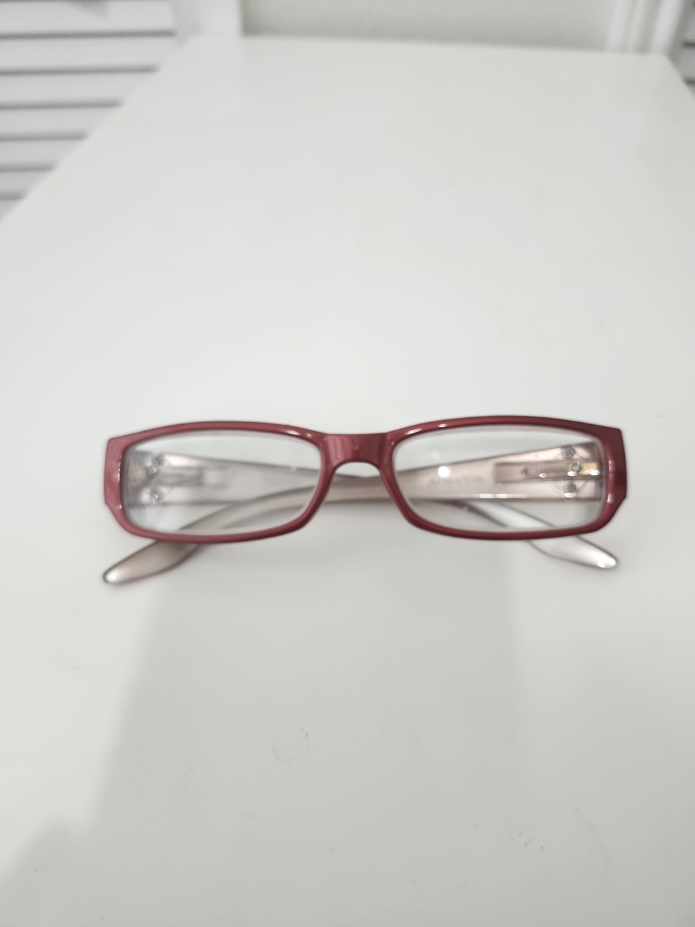 Women's Rectangular Reading Glasses - Red Frame